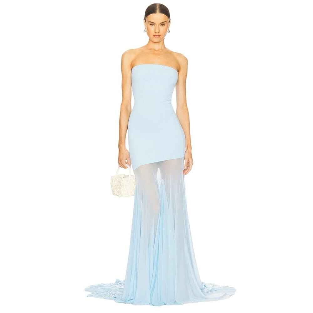 Deme by Gabriella x REVOLVE Dahlia Gown in Blue Large Womens Long Maxi